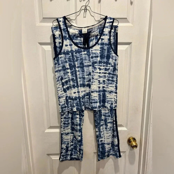 Lucky Brand 2 Piece Pajama Set Lounge‎ Tank Pants size Medium - Picture 1 of 8